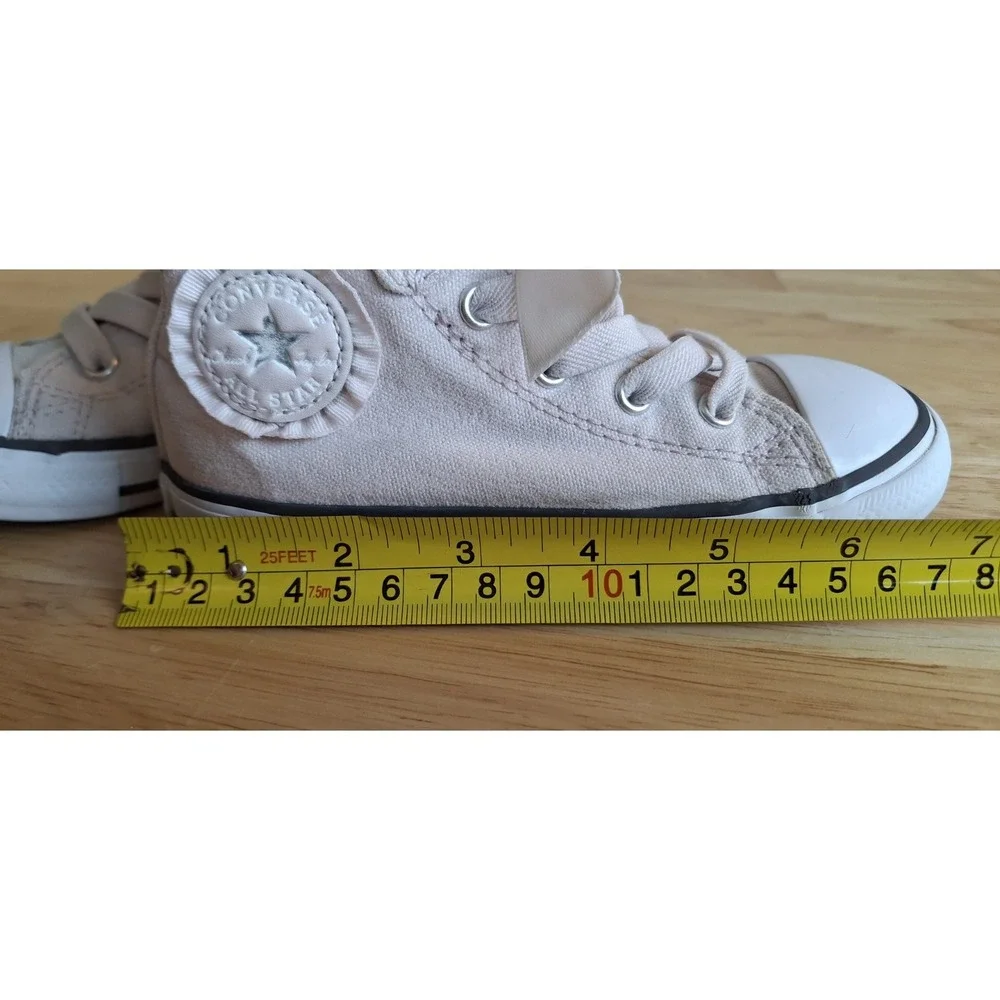 Converse Chuck Taylor All Star High Top Toddler Size 9 Ruffles And Bows A09283F